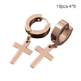 thumbnail image 2 of 5 pares de pendientes cruzados, ligeros, fáciles de llevar, estilo coreano, pendientes de gota, Clip para oreja, fiestas de Navidad, Día de San Ropa, zapatos y accesorios Miscelánea tipo 15 Sonducket AP009692-15B, 2 of 6