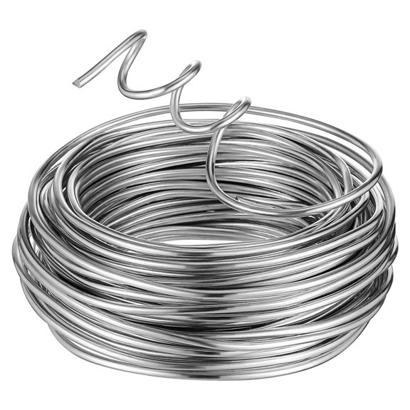 Raindrops 1 Roll Flexible Aluminum Wire For Crafts Bendable Metal Wire For Diy Projects Metal Sculpting String Wreath Making String 3mm 15m