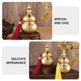 thumbnail image 4 of Luck Gourd Statue Brass Hu Lu Decoration for Office Decor Golden Brass Craft with Cnc Machining 1Pack, 4 of 4