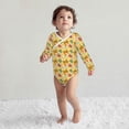 thumbnail image 4 of Xecao Sea and Sand Print Baby unisex-baby Cotton Long-sleeve Bodysuits-3 Months, 4 of 6