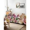 thumbnail image 3 of Easter Bunny Couch Cover, Spring Colorful Daisy Flowers Rabbit Vintage Sofa Cover Blanket for 2 Seat Cushion, Sectional Sofa Slipcover Furniture Protector for Living Room Bedroom 71''x102'', 3 of 9
