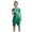 Z1-Dark Green, variant on Staki Girl Metallic Outfit Sequin Top for Girls with Shiny Skirt Disco Outfit Metallic Dress Performance Kids 3T,4T,5T,6Y,7Y,8Y,9Y,10Y(Hot Pink,9-10 Years)