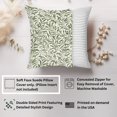 thumbnail image 2 of Ethan Taylor Botanical Throw Pillow Soft Cushion Cover 'William Morris Botanical Pattern V Botanicals Cottagecore' Classic Pattern Decorative Square Accent Pillow Case, 20x20 Inches, Green, White, 2 of 5