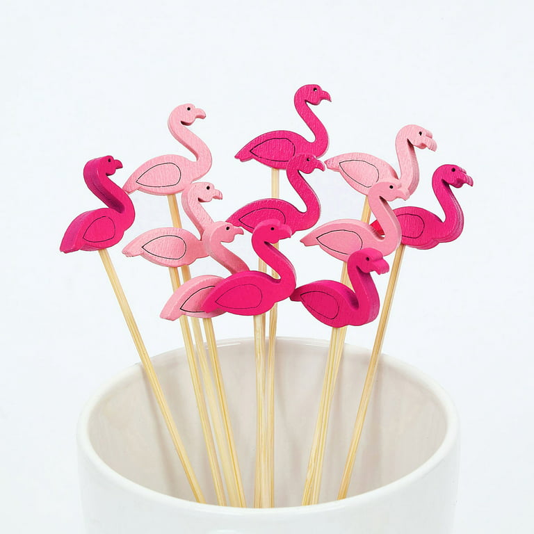 TrueZoo Flamingo Stir Sticks (Set of 5)