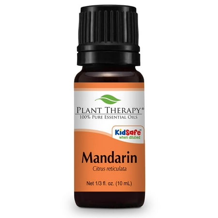 Plant Therapy Mandarin Essential Oil 10 mL (1/3 fl. oz.) 100% Pure, Undiluted, Therapeutic Grade Plant Therapy Mandarin Essential Oil 10 mL (1/3 fl. oz.) 100% Pure, Undiluted, Therapeutic Grade