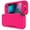 Bright Pink, variant on PlayVital Protective Grip Case for Nintendo Switch Lite, Hard Cover Protector for Nintendo Switch Lite - Screen Protector & Thumb Grips & Buttons Caps Stickers Included - Bright Pink