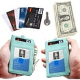 thumbnail image 2 of Badge Holder Wallet with Zipper, 5 Card Slots, RFID Blocking Pocket and Neck Lanyard Strap, 2 of 5