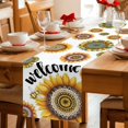 thumbnail image 5 of Welcome Table Runner 90 Inches, Summer Sunflowers Bohemia Floral Country Bed Runner Dresser Scarves Tabletop for Indoor Outdoor Parties/Ceremony/Banquet, 13" x 90", 5 of 9
