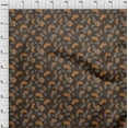 thumbnail image 4 of oneOone Tissu Velours Marron Floral Rétro Matériel de Robe Tissu Imprimé Tissu au Mètre 58 Pouces de Large, 4 of 5