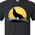 thumbnail image 4 of Inktastic Wolf Wilderness Mountains Moon T-Shirt, 4 of 5
