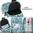thumbnail image 4 of Sling Backpack,Blue Christmas Polar Bear Pattern Sling Bag with Water Bottle Holder,Waterproof Sling Bag for Men/Women with Headphone Jack for Hiking,Travel, 4 of 6