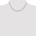 thumbnail image 2 of Auriga Fine Jewelry 925 Sterling Silver 5 mm Beaded Chain Necklace for Women 16", 2 of 5
