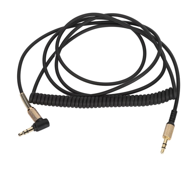 Cable de 3.5 mm A 3.5 mm, Reemplazo de cable en Espiral de 3.5 mm enchufe en maraña y reproduce el núcle de cobre libre de oxísgeno retráltil para el monitor 2 ii para para