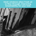 thumbnail image 5 of Foundations 4-Seat Quad Stroller Rain Cover 3 Pack, Easy to Use Snaps Surrounding a Mesh Window, Air Ventilation While Covered (Clear), 5 of 6