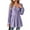 Purple, variant on Brglopf Women's Casual Puff Long Sleeve Tunic Tops V Neck Solid Color Smocked Cuffs Eyelet T Shirts Pleated Flare Babydoll Flowy Loose Ruffle Hem A-Line Shirts Blouses