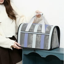 Soft-Sided Pet Carrier for Cats Dogs,Portable Travel Puppy Tote,Ventilated Pet Travel Bag,Foldable Pet Carrier with Shoulder Strap,Airline Approved Pet Transport Bag