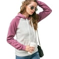 thumbnail image 5 of Doublju Women's Long Sleeve Lightweight Pullover Raglan Hoodie Sweatshirts, 5 of 5
