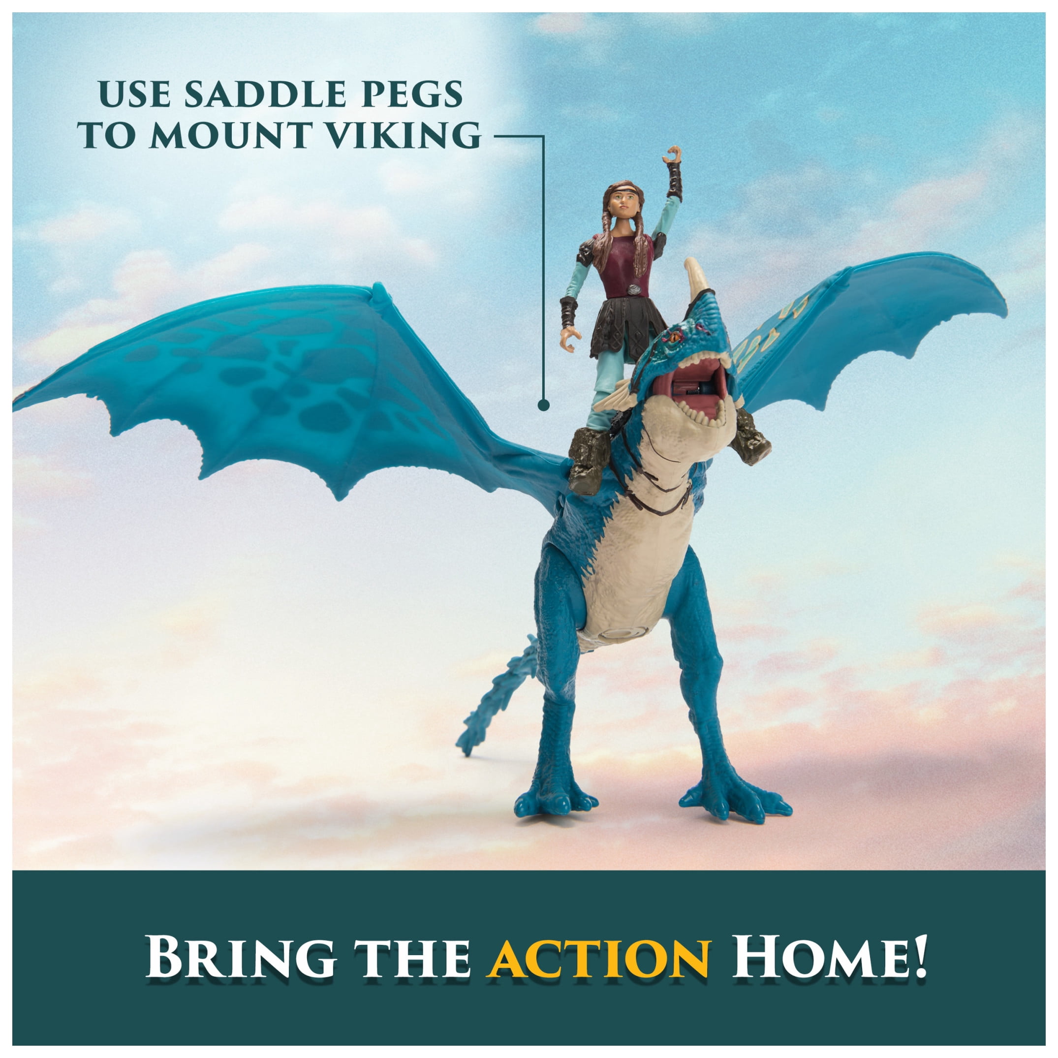 Dreamworks Dragons, How to Train Your Dragon, Deadly Nadder & Astrid, Viking Duo Action Figures, Ages 4+