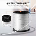 thumbnail image 4 of VEVOR Polyester Pull Tape, 1/2" x 5249' Mule Tape Flat Rope, 1250 lbf Tensile Capacity, Printed Webbing Cable Pulling Tape, 4 of 9