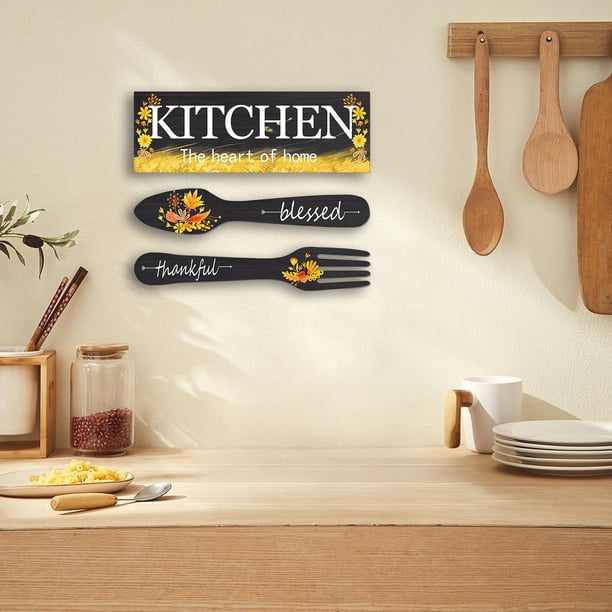 Decoración de pared de madera pastoral, adorno colgante de arte, artesanía decorativa, placa de madera para Bar, comedor, entrada, porche, decoración Negro perfecl Letrero para colgar en la pared