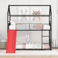 thumbnail image 5 of Twin Over Twin Metal Bunk Bed With Slide, 5 of 5