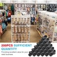 thumbnail image 4 of IRONWALLS 200pcs Peg Hook Locks (Black), 4 of 6