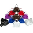 thumbnail image 4 of 12-Pack Cowbells with Handle Noise Maker Cow bells Christmas Bell Call Bell Alarm (3 x 2.8 In, 6 Colors), 4 of 4