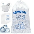 thumbnail image 2 of HomeLife 50Pcs/Set Ice Cube Bag Clear PE Adjustable Drawstring Closure Leakproof Heavy Duty Ice Storage Bag Kitchen Supplies, 2 of 12