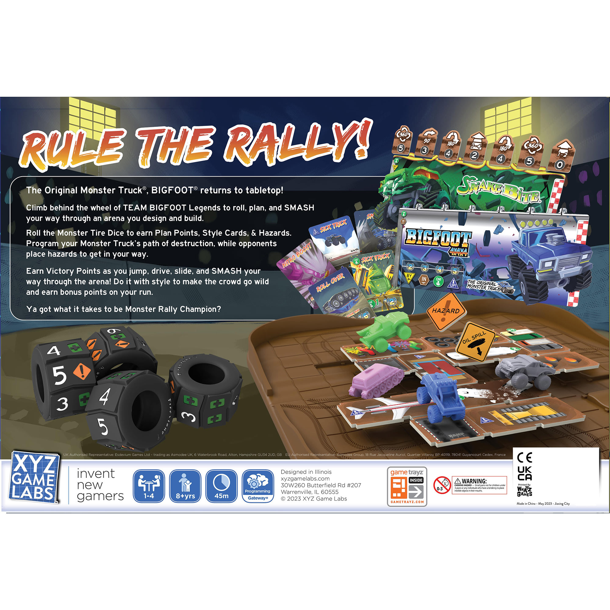 BIGFOOT: Roll & Smash MODS Expansion W/ Monster Truck Dice & Puzzle Game