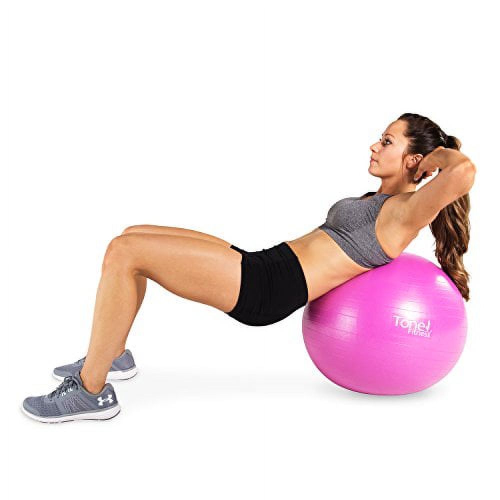 Tone Fitness Anti-burst Stability Ball 55 cm, Pink - image 3 of 3