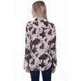 thumbnail image 2 of Scully Western Shirt Womens L/S Poly Crepe Blouse XXL Cow F0_HC715, 2 of 2