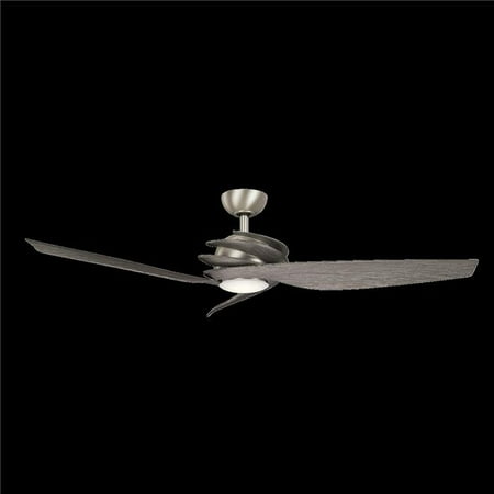 Kichler 300700ni7 62 In Spyra Brushed Nickel With Driftwood