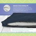 thumbnail image 4 of Cotton 24x24" Zabuton Meditation Cushion with Natural Recycled Cotton Fill – Zen Kneeling Pad Base for Zafu Pillow – Made in USA, Natural, 4 of 9