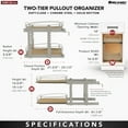 thumbnail image 4 of Rev-A-Shelf 2 Tier Bottom Pull Out Base Cabinet Organizer, 54BK-15SC-2-1, 4 of 12