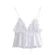 thumbnail image 5 of HH TRAF Verano Femenino Elegante Sólido Sin Mangas Lazo Decoración Popelina Top Mujeres Moda Pliegues Cuello En V Sling Tops Ropa De Calle Mujer, 5 of 5