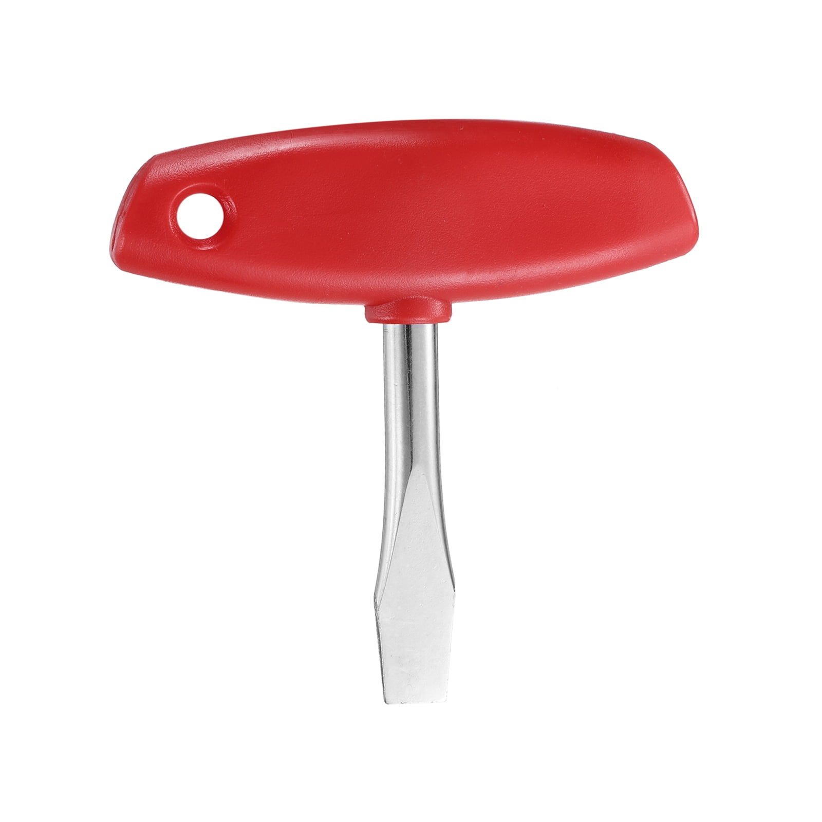 Uxcell 12mm T Handle Flat Head Screwdriver for Slotted Screw Quick Release Plate Camera Tripod Monopod, Red