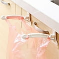 thumbnail image 5 of Cheers.US 2Pcs/Set Garbage Bag Holder Trash Can for Shopping Bag /Plastic Bag Holder Home Garbage Can Storage Bucket Folding Wall-Mounted for Kitchen Bathroom Counter Toilet RV, 5 of 7