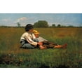 thumbnail image 2 of Homer, Winslow 24x17 White Modern Wood Framed Museum Art Print Titled - Boys In A Pasture, 2 of 4