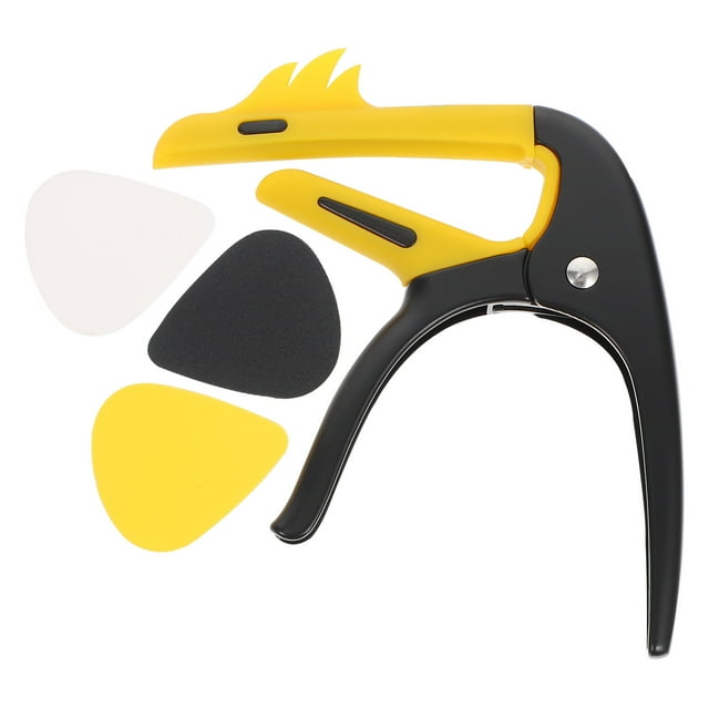 MasteelfCA 1 Set of Guitar Capo Guitars Folk Guitar Tuning Accessory with Guitar Picks