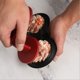 thumbnail image 4 of Prensa para hamburguesas de doble orificio, prensa para hamburguesas, para hacer hamburguesas con formas perfectas, con 1 cepillo de aceite para untar salsa de silicona brillar Electrónica, 4 of 5
