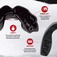 thumbnail image 3 of Protector bucal SAFEJAWZ Sports Slim Fit para adultos y jóvenes con funda negra, 3 of 6