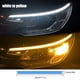 thumbnail image 4 of DC Turn Signal Light Dynamic Flexible LED Faro Faro a prueba de polvo Carcasa transparente Motocicleta Lighting Supplies 12V blanco a amarillo 45 cm, 1 par Eigraketly VI012684-05B, 4 of 7