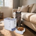 thumbnail image 3 of Dispensador De Alimentos Para Mascotas, Alimentador De Gatos Con Ventana Y Tazón Transparente, Contenedor De Alimentos Para Mascotas De Gran Capacidad, 3 of 7