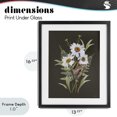 thumbnail image 4 of Stupell Industries French Country Daisy Bouquet with Swallowtail Black Framed Print Under Glass, 13 x 16, by House Fenway, 4 of 8