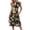 Black Floral, variant on MOYIKO Summer Dresses for Women Ruffle Sleeve V Neck Midi Dresses Fashion Casual Flowy Beach Vacation Sundress with Pockets