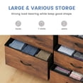 thumbnail image 2 of edx 5 Drawer Dresser for Bedroom, 39.4" Fabric Chest of Drawers with Wooden Top, Storage Organizer for Closet, Hallway & Living Room, Rustic Brown, 2 of 9