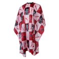 thumbnail image 4 of champú impermeable para el cabello, peluquero, de peluquería, paño rojo Zulema Barber Cutting Cape, 4 of 7