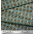 thumbnail image 2 of Soimoi Blue Velvet Fabric Stripe,Christmas Cookies & Candy Food Print Fabric by Yard 58 Inch Wide, 2 of 3