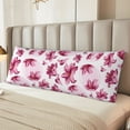 thumbnail image 4 of KLL Ultra Soft Microfiber Body Pillow Cover/Pillowcases 20"x54" with Hidden Zipper Closure-Lilies Flowers, 4 of 5