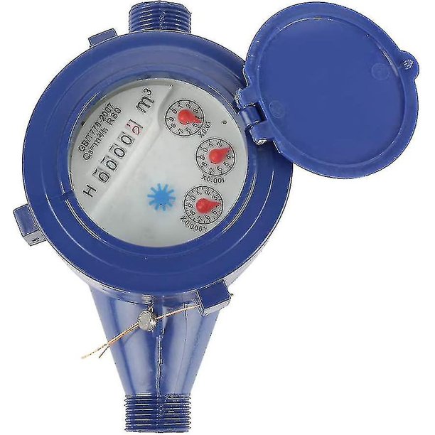 Medidor de agua fría, medidor de flujo de agua para jardín, hogar, medidor de flujo de agua Dn15